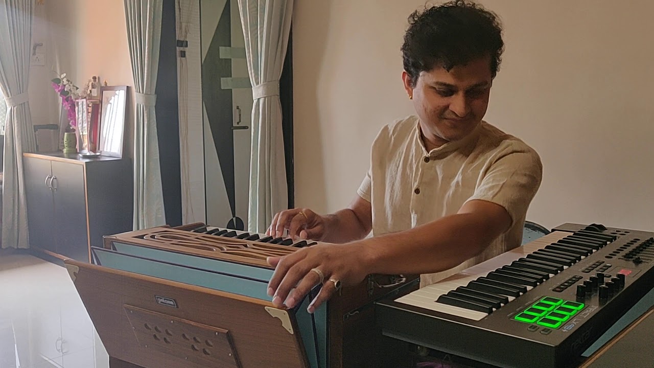 Sunya sunya maifilit harmonium cover by Amit Padhye