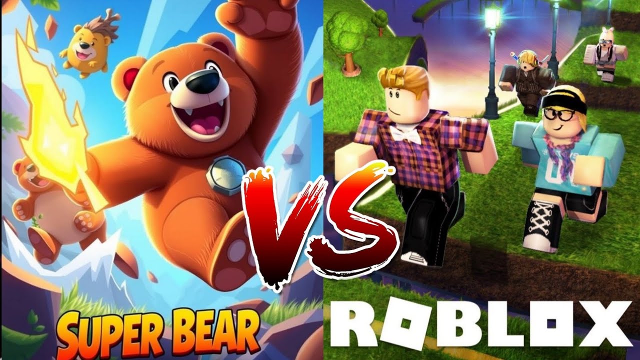 🔥🤩 SUPER BEAR ADVENTURE VS ROBLOX MINECRAFT | SUPER BATTLE ❤ #roblox #minecraft #bearadventure 