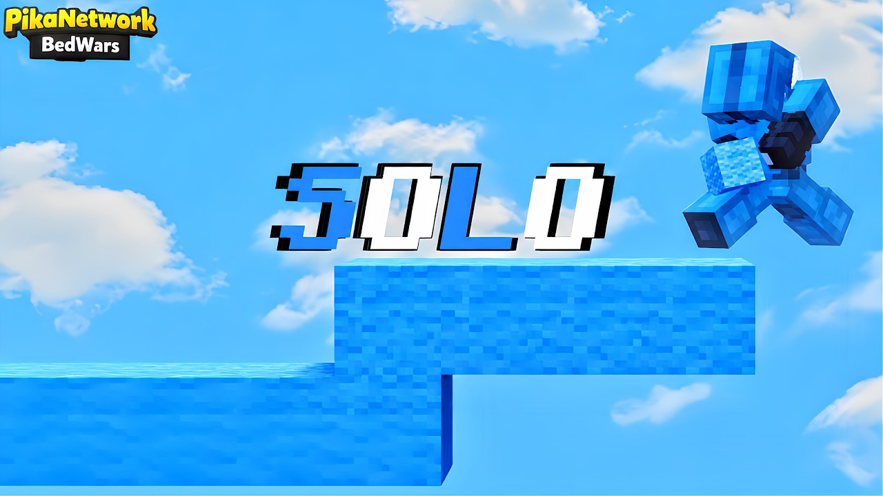 Playing BedWars SOLO | PikaNetwork