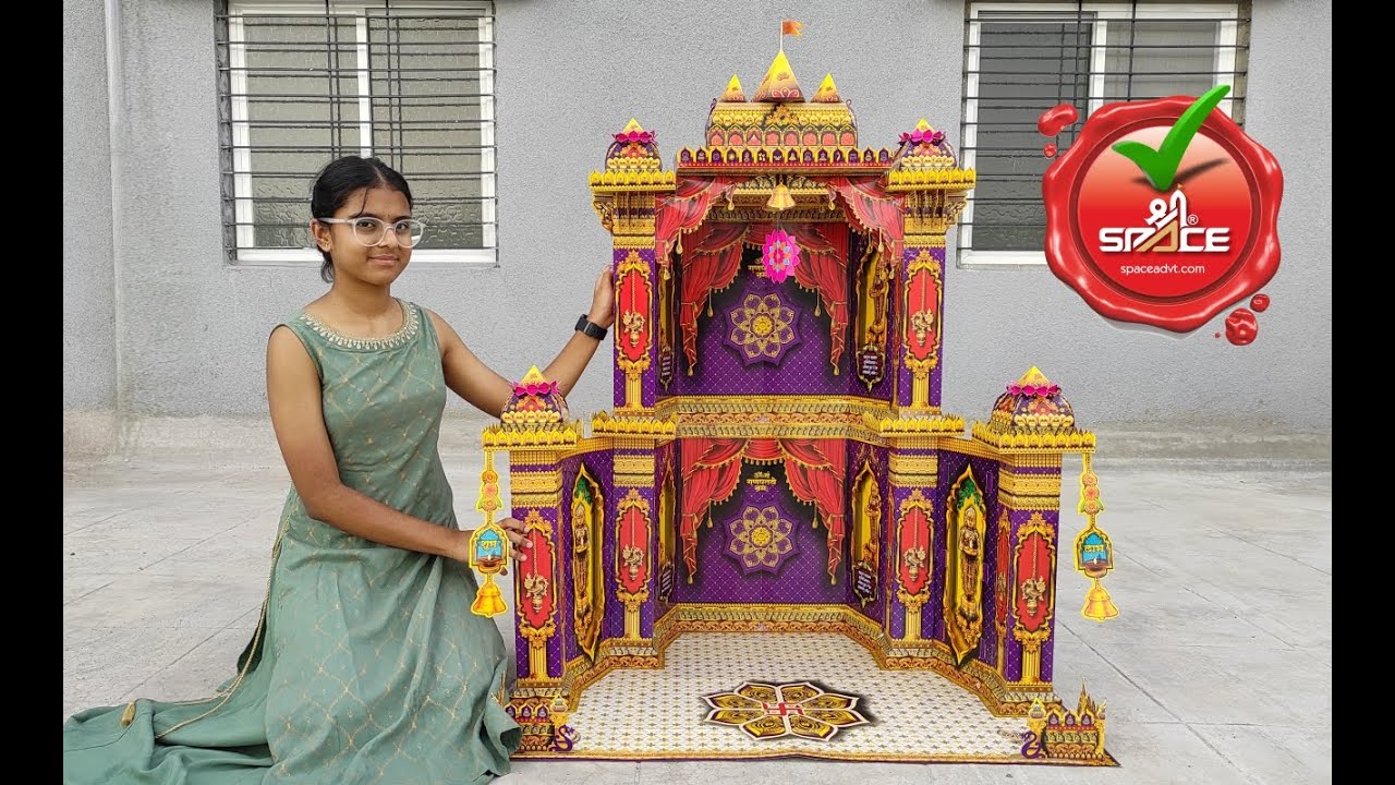 Shree Space / A2 Big Mandir Makhar / Making Video with Voice 2024 / Step by Step Video / Space Store