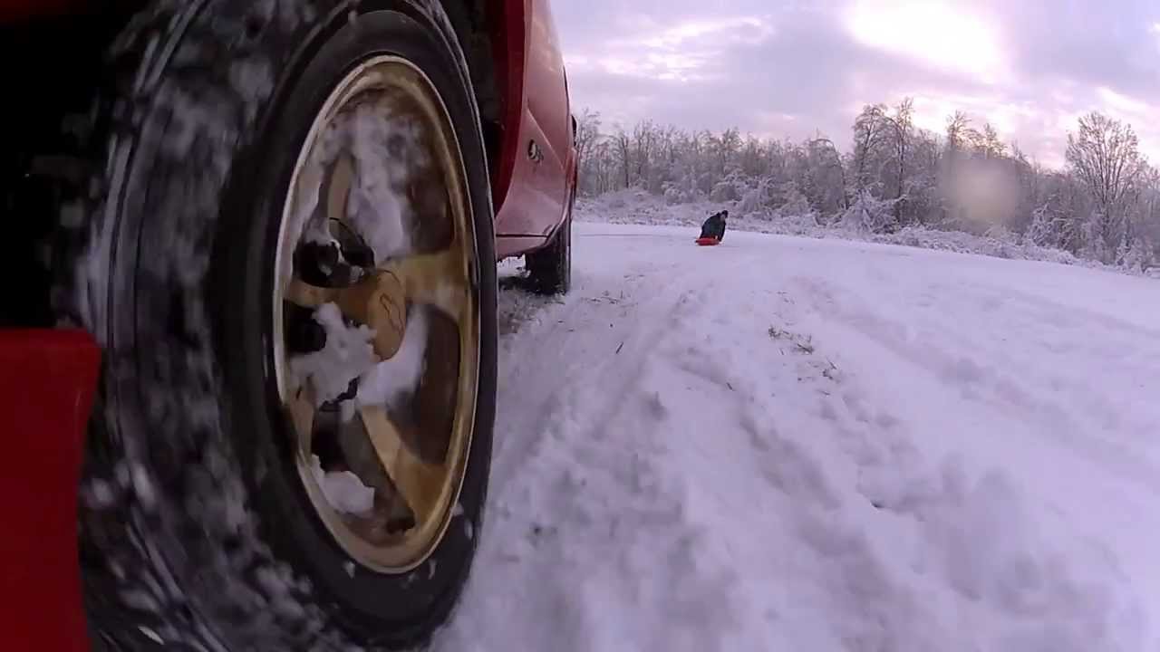 J Johns Studios Tow Truck Sledding