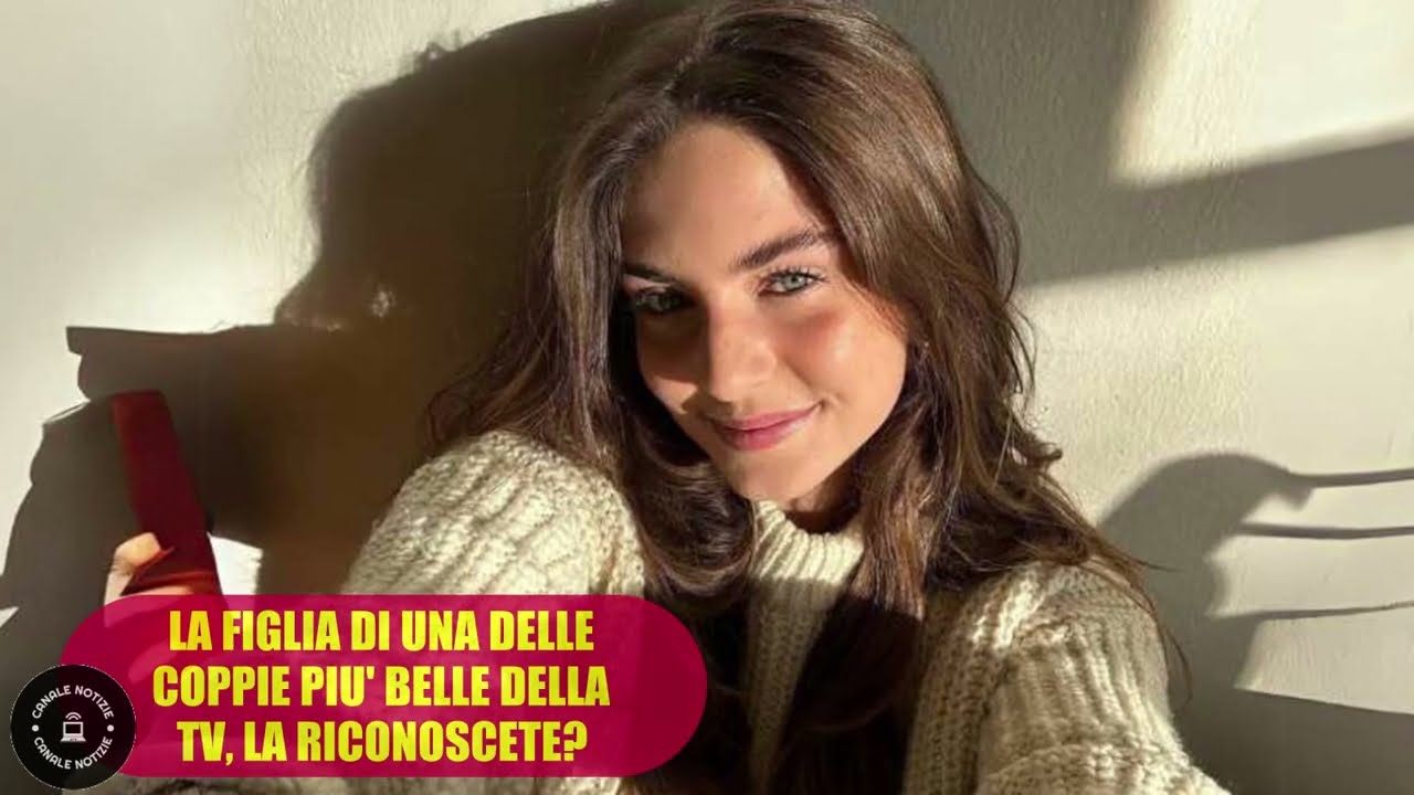 Gli occhi della mamma ed il viso del papà. Riconoscete la figlia della coppie più belle della Tv?