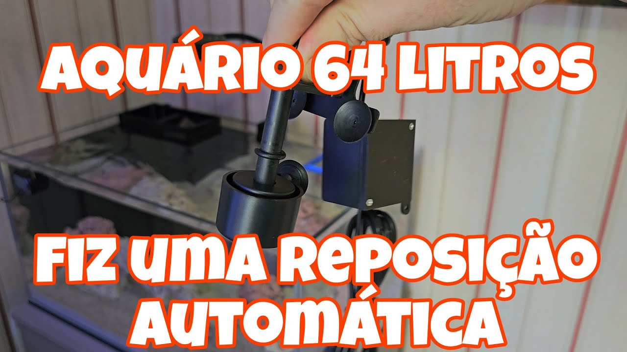 Projeto Aquário 64L - Fiz uma reposição de água doce