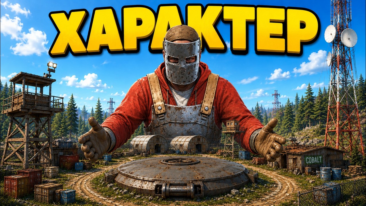 ХАРАКТЕР! ВЫЖИВАНИЕ у РАКЕТНОЙ ШАХТЫ в РАСТ RUST
