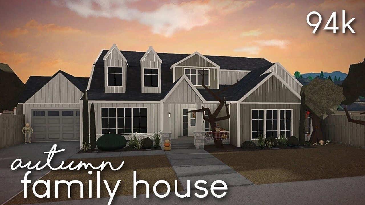 🍂 Autumn Family House | Bloxburg Speedbuild