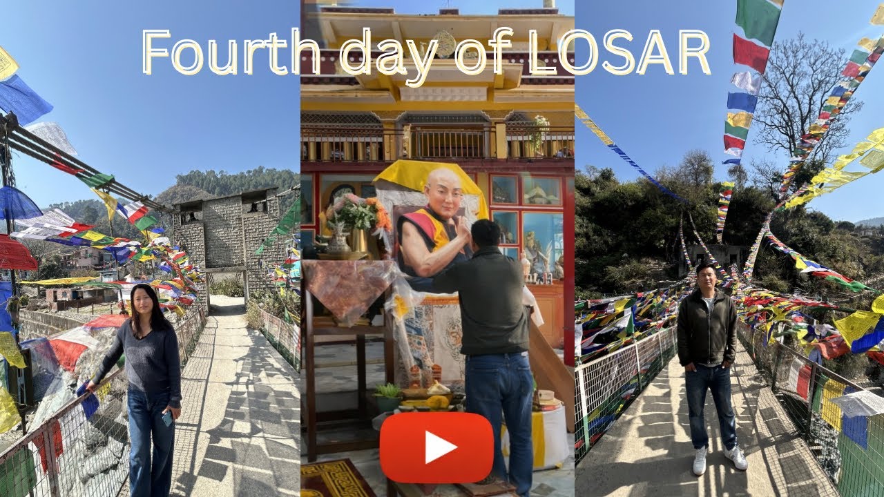 Losar ke fourth day Monastery ke darshan kiye 
