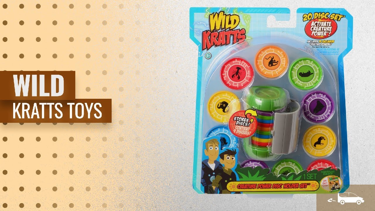Top 10 Wild Kratts Toys & Games [2018]: Wild Kratts Toys Creature Power Disc Holder Set with 20