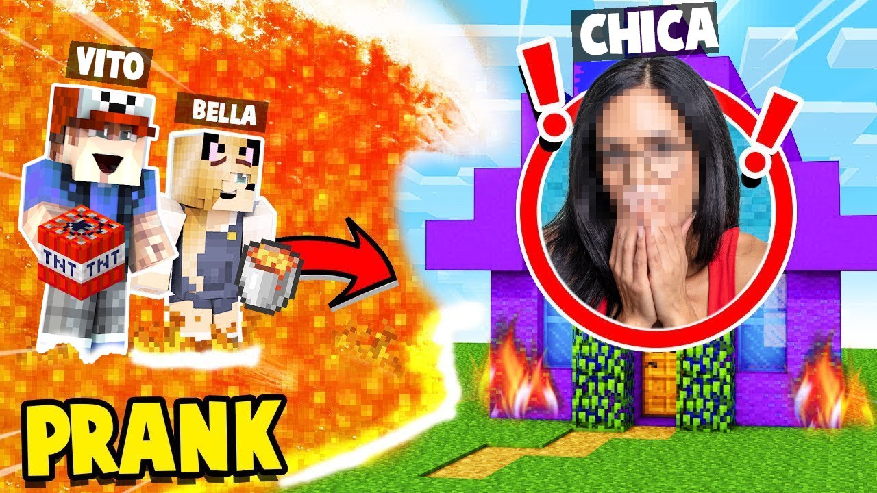 TROLLUJEMY CHICE *NOWĄ KOLEŻANKĘ* w Minecraft! | Vito i Bella