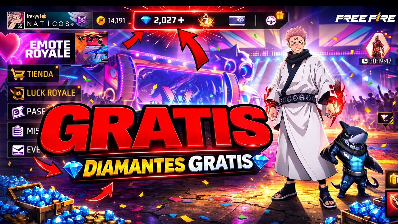 Cómo conseguí diamantes 💎 gratis para Freefire 2026 funciona 😱reclama 1000 diamantes solo con tu Id 