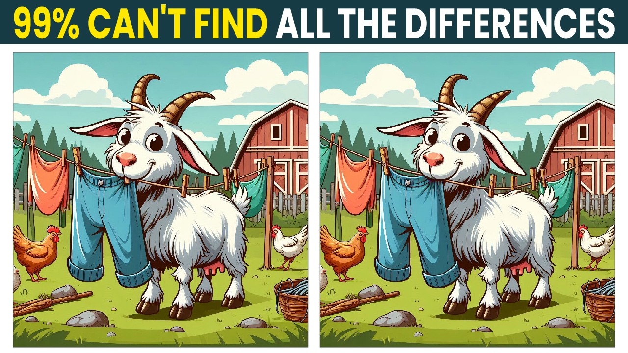 Spot the Difference: Brain Teaser! Test Your Mind!