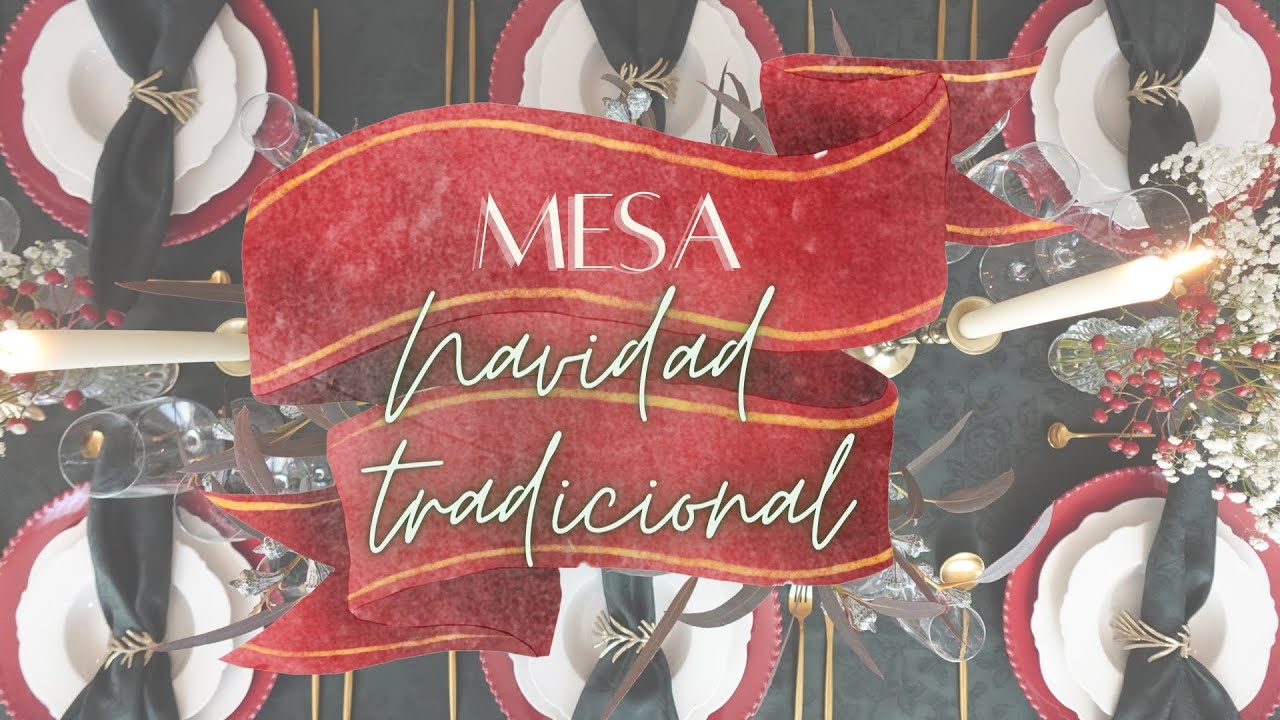 MESA NAVIDAD tradicional🎄 | Primera propuesta de mesa navideña | Ideas para recibir invitados 😊