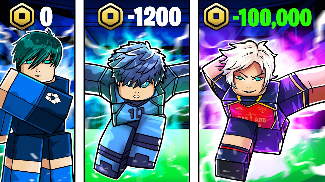 J'ai Débloqué tout les personnage de Blue Lock de Roblox (-134.913 Robux)