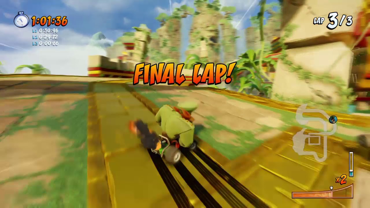 EASIEST WAY TO BEAT CTR DEVELOPER TIME TRIAL IN PAPU'S PYRAMID USING SPEED
