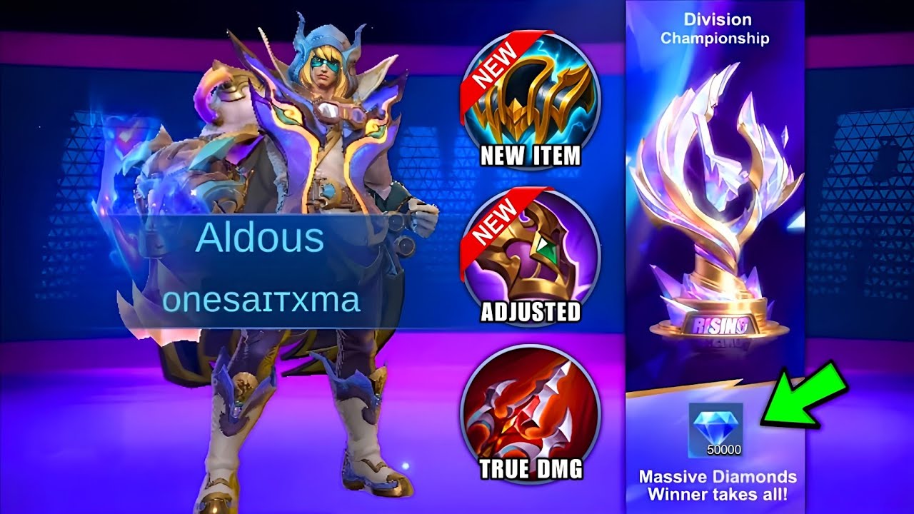 WHEN SUPREME ALDOUS ENTER IN MLBB RISING USING THIS NEW SUSTAIN BUILD🔥 | NO CUT FULL GAMEPLAY!!