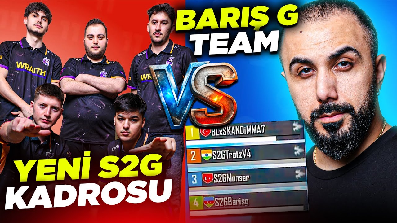 YENİ S2G E-SPOR OYUNCULARINA KARŞI 4 VS 4 ATTIK!! (HAMSİ ÇILDIRDI) PUBG Mobile