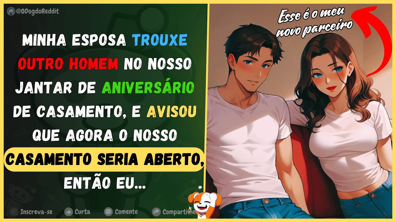 Minha esposa trouxe outro homem no nosso aniversário de casamento, e avisou q agora ele seria aberto