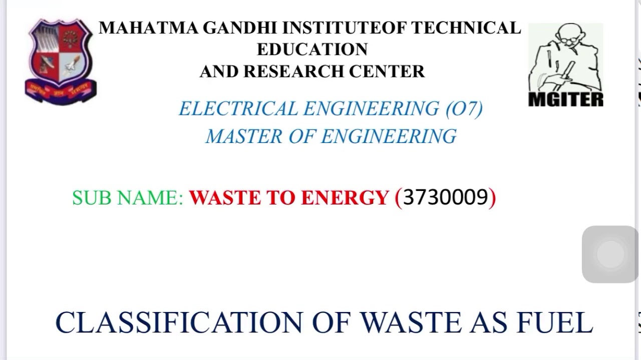 WASTE TO ENERGY LEC-2