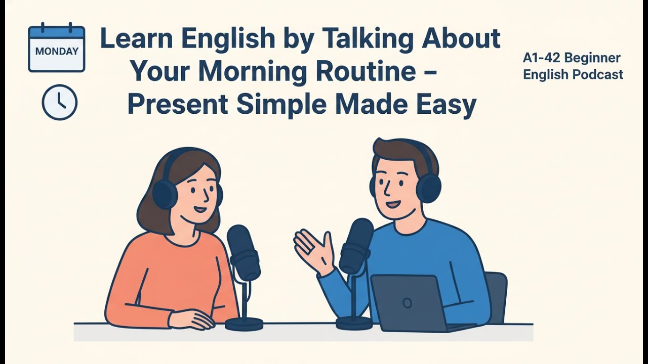 Learn English by Talking About Your Morning Routine – Present Simple Made Easy  A1 A2 Beginner  Engl