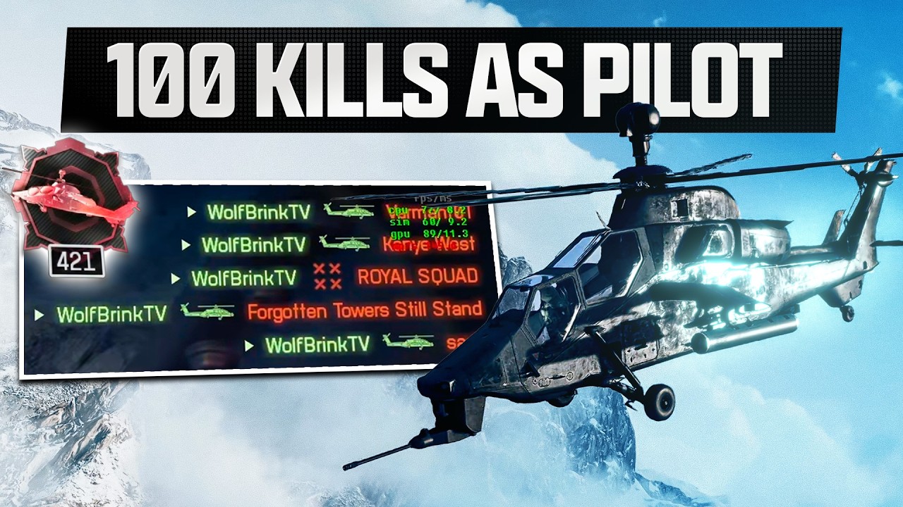 99 Kill Streak PILOT Run 🚁 103&ndash;3 Attack Helicopter Gameplay | Battlefield 6