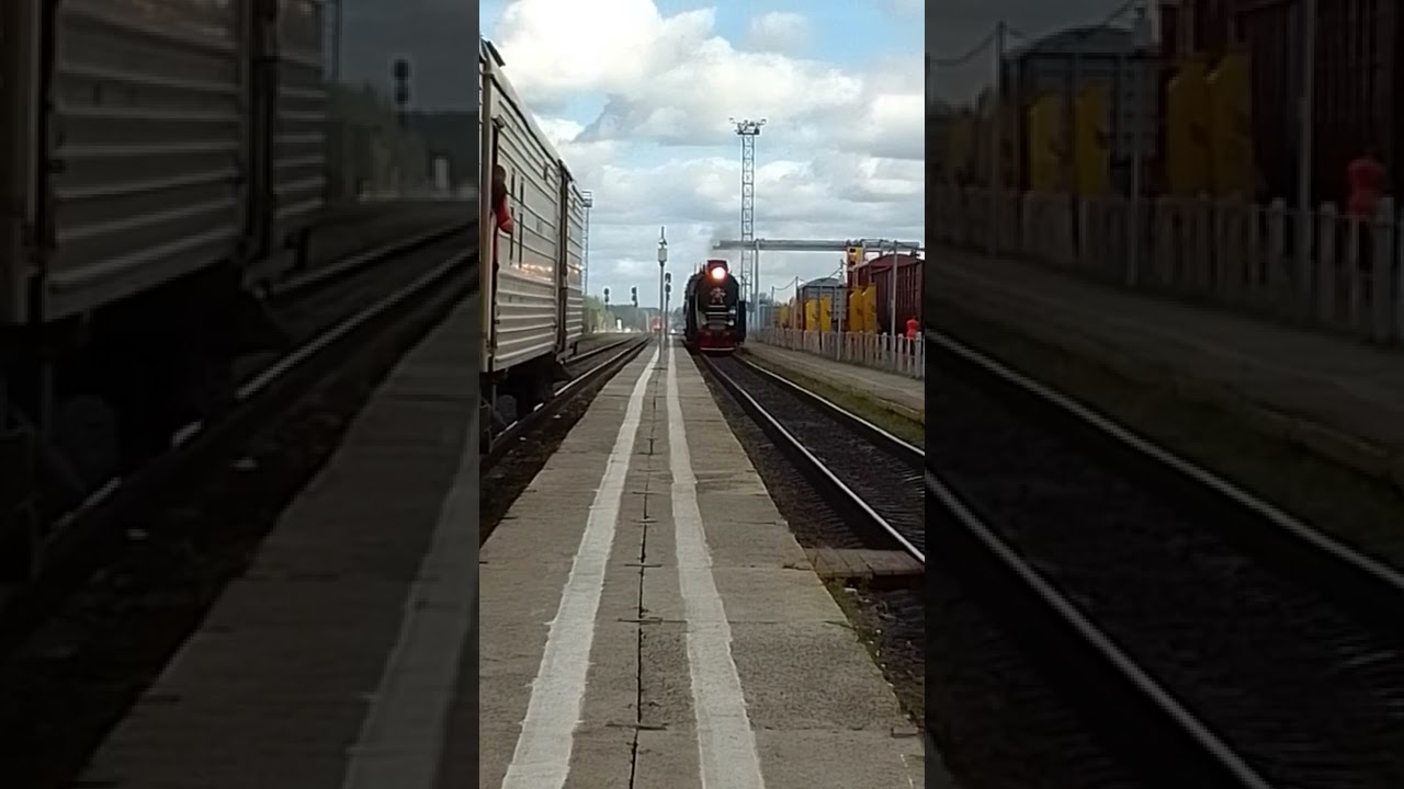 Прибытие экскурсионного поезда Микунь-Сыктывкар.
