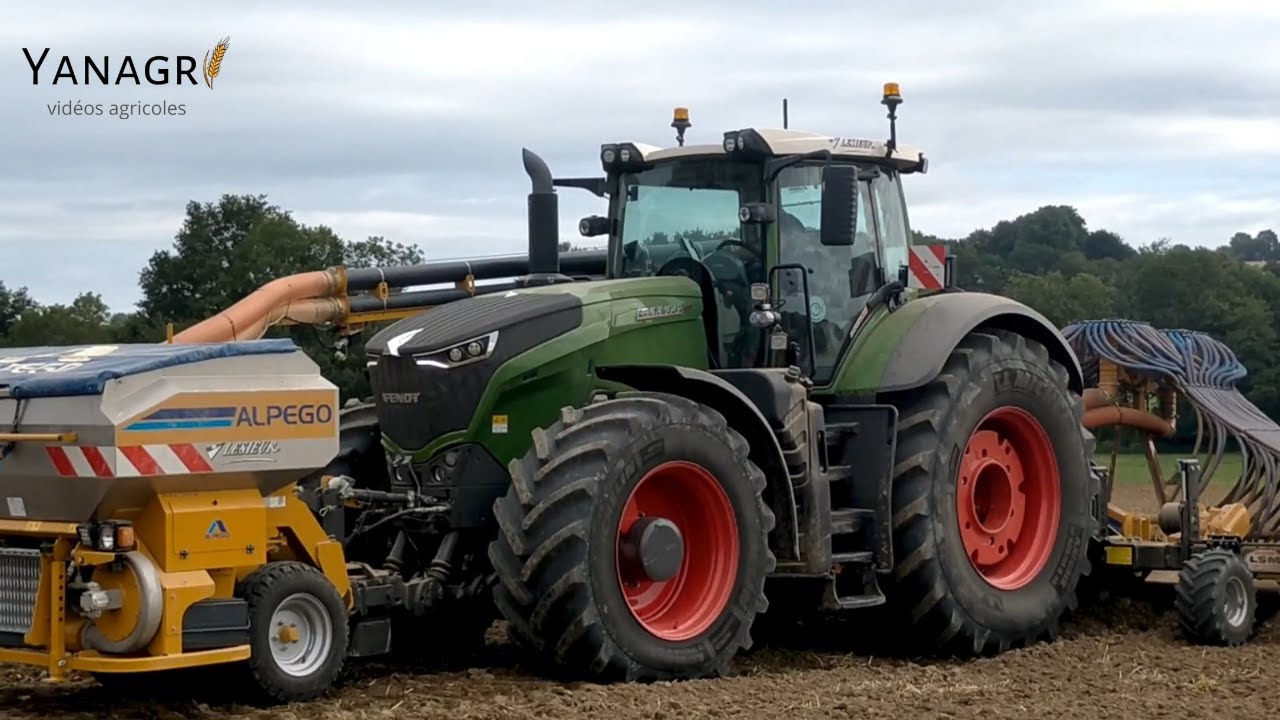 🟢🔴Fendt 1042 de l'ETA Chaumier ALPEGO 6m au semis de Colza🌱