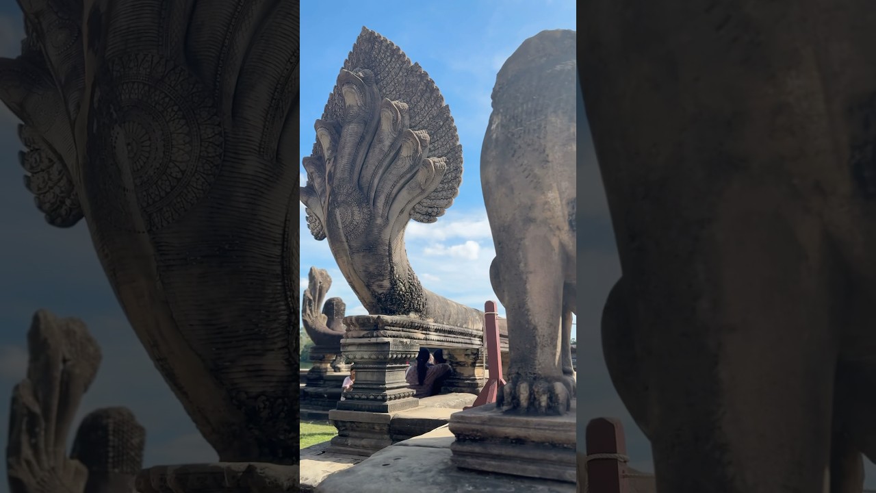 Beautiful sculptures at Angkor Wat