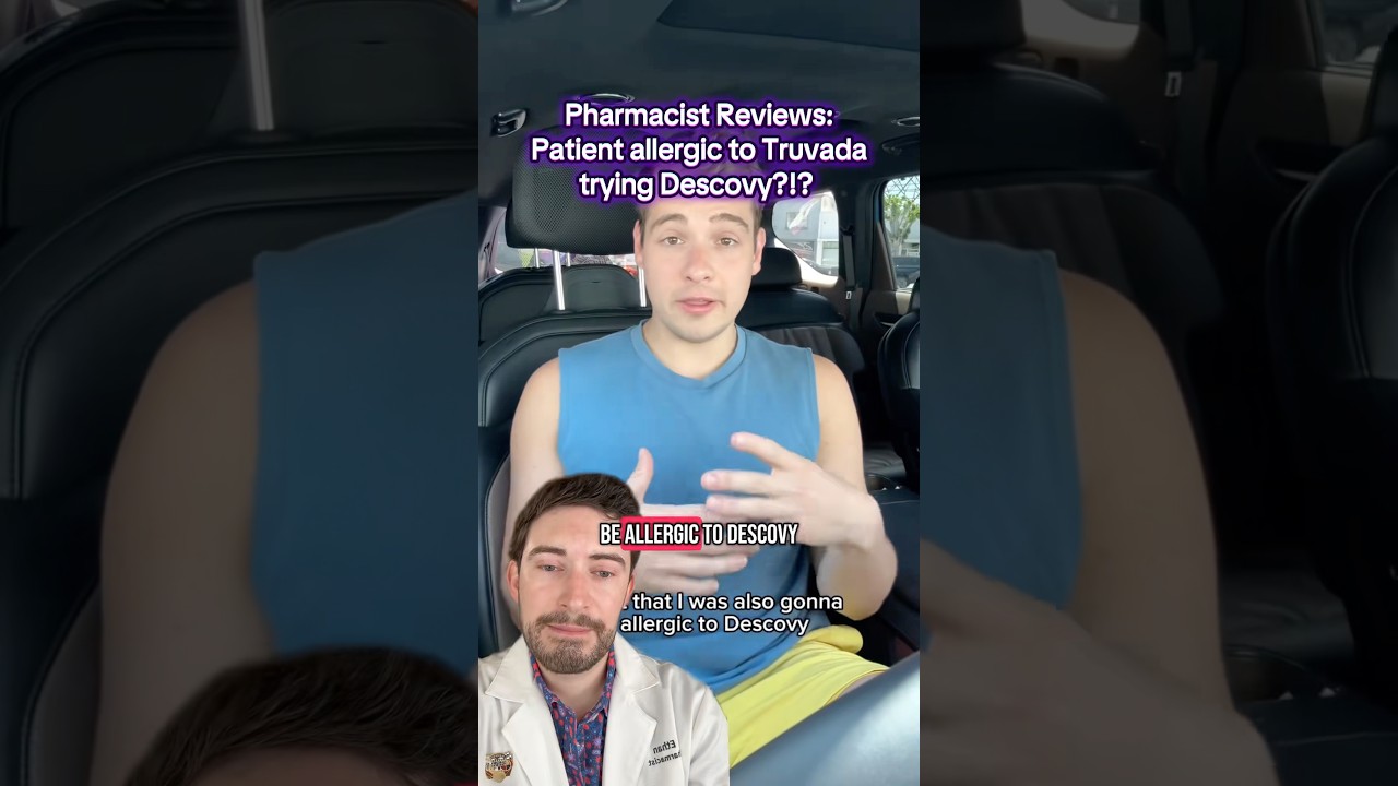 Allergic to Truvada then took Descovy?! Here&rsquo;s why that reaction happened. #pharmacytok #prep #hiv