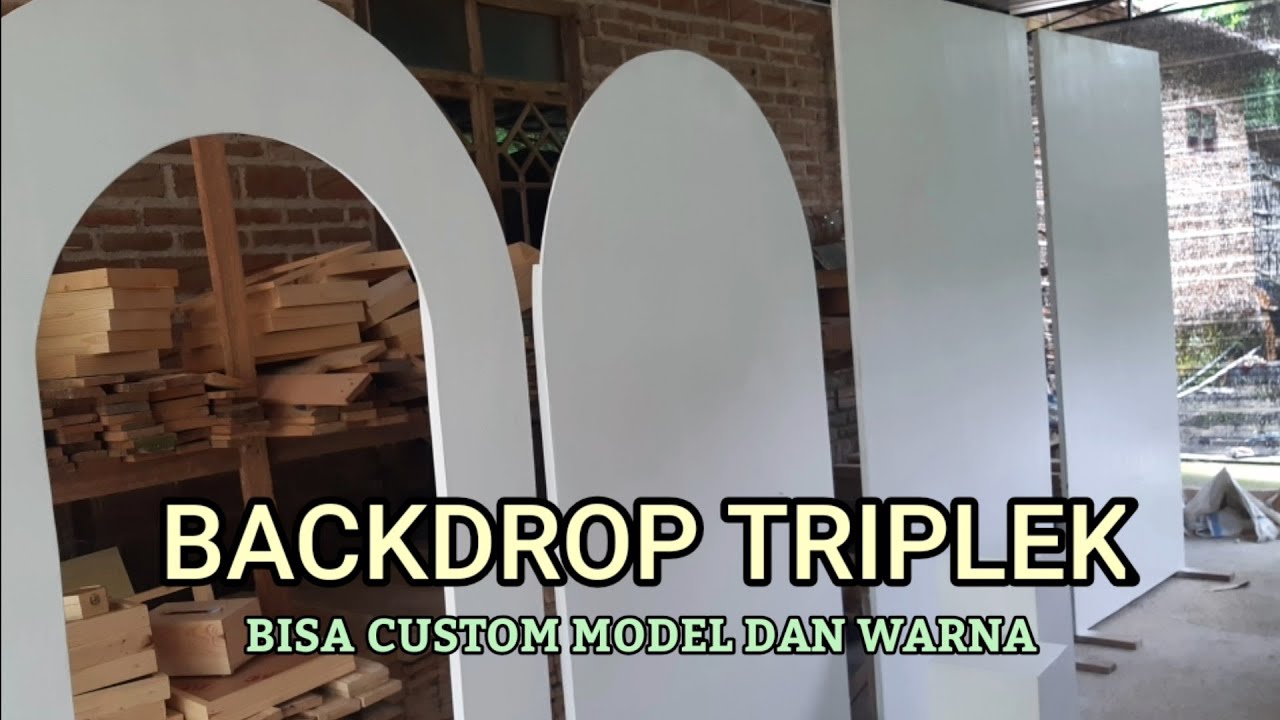 Jual Backdrop Pernikahan, Lamaran, Ulang Tahun dll - Backdrop Triplek Putih