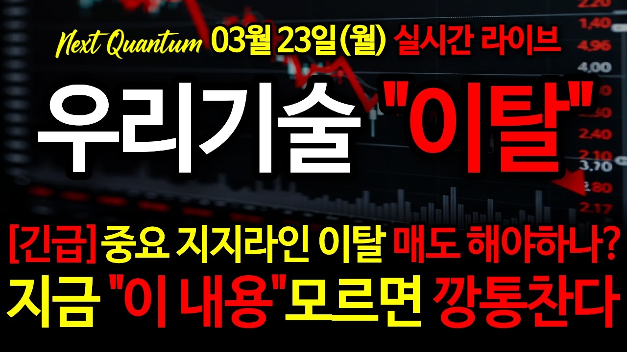 [우리기술  주가전망][긴급] 16회차 CB상장 앞두고 줄지어 이탈하는 수급 매도 해야하나? 지금 