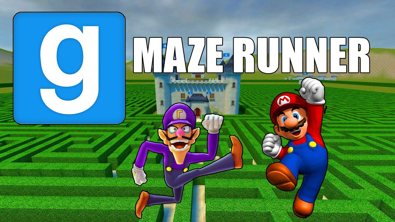 Garry's Mod Maze Runner - Scary Mario - Gmod Nextbot | Comedy Gaming