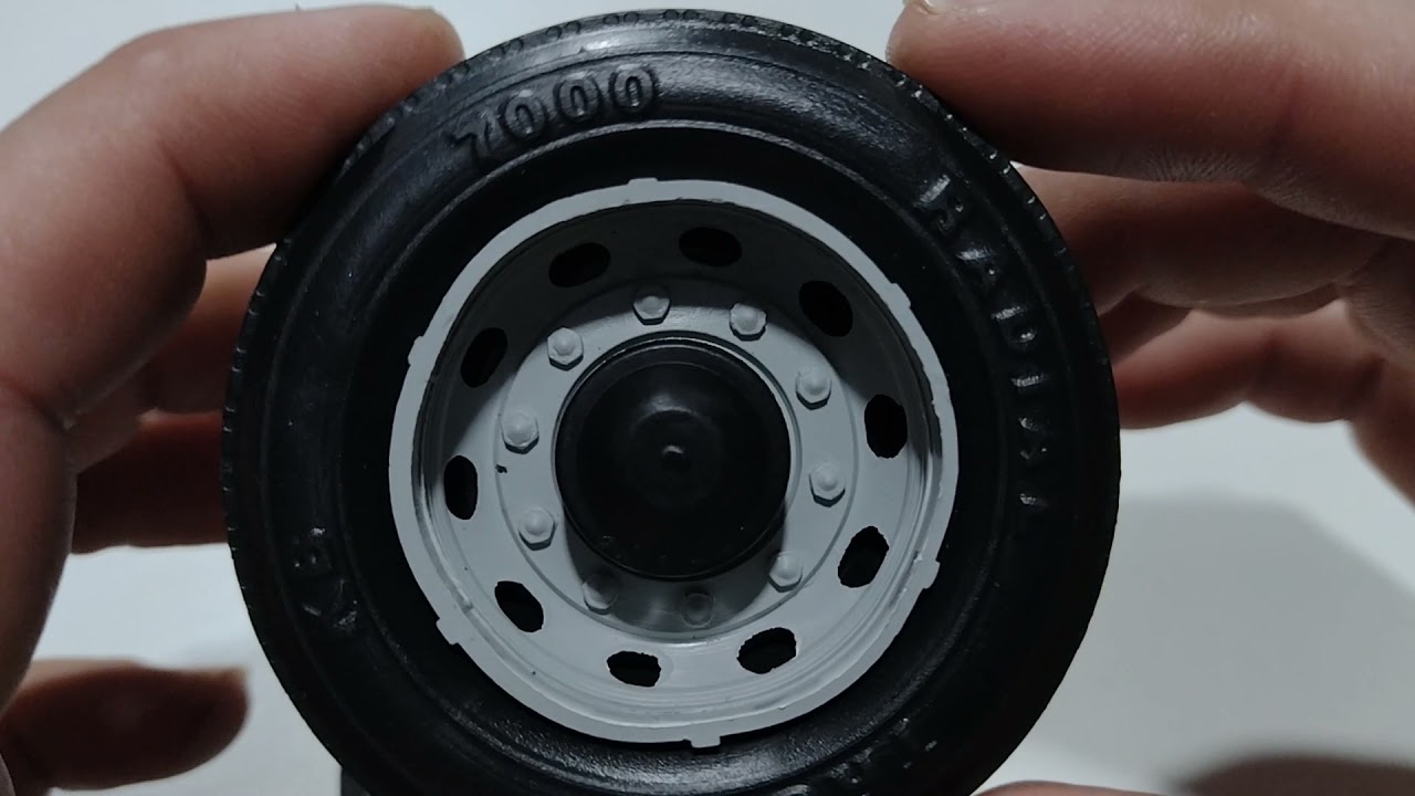 Novo Modelo de  roda 7 cm para miniatura  de  carreta , caminh&atilde;o