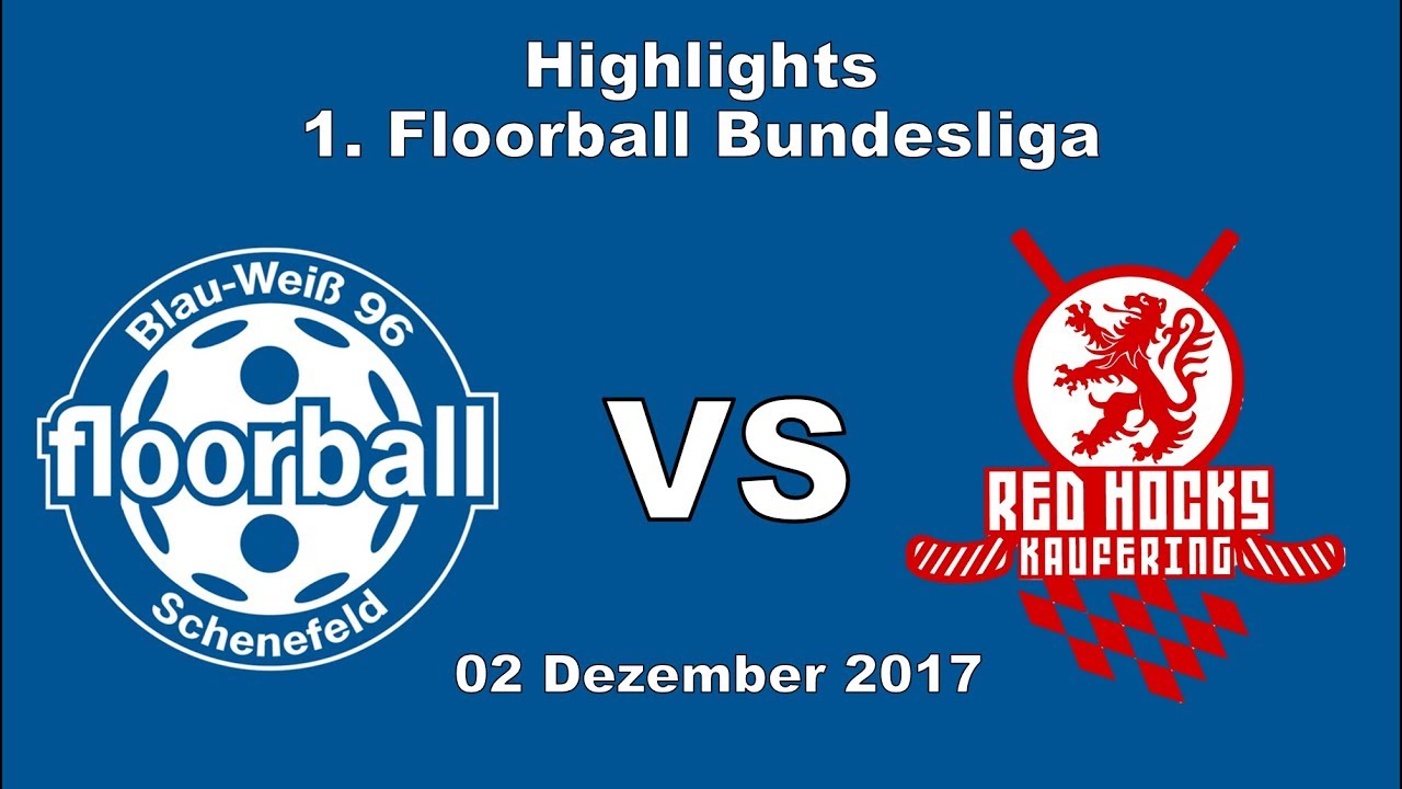 Floorball Highlights: Blau-Weiß 96 vs. Red Hocks Kaufering | 1. FBL, 9. Spieltag 17/18 | 4K