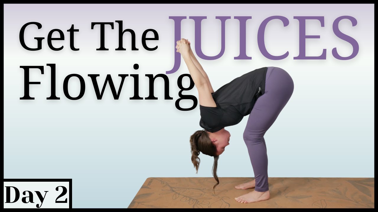 10 Minute MORNING YOGA - 7 Day Challenge - DAY 2 Yoga to get the Juices Flowing!