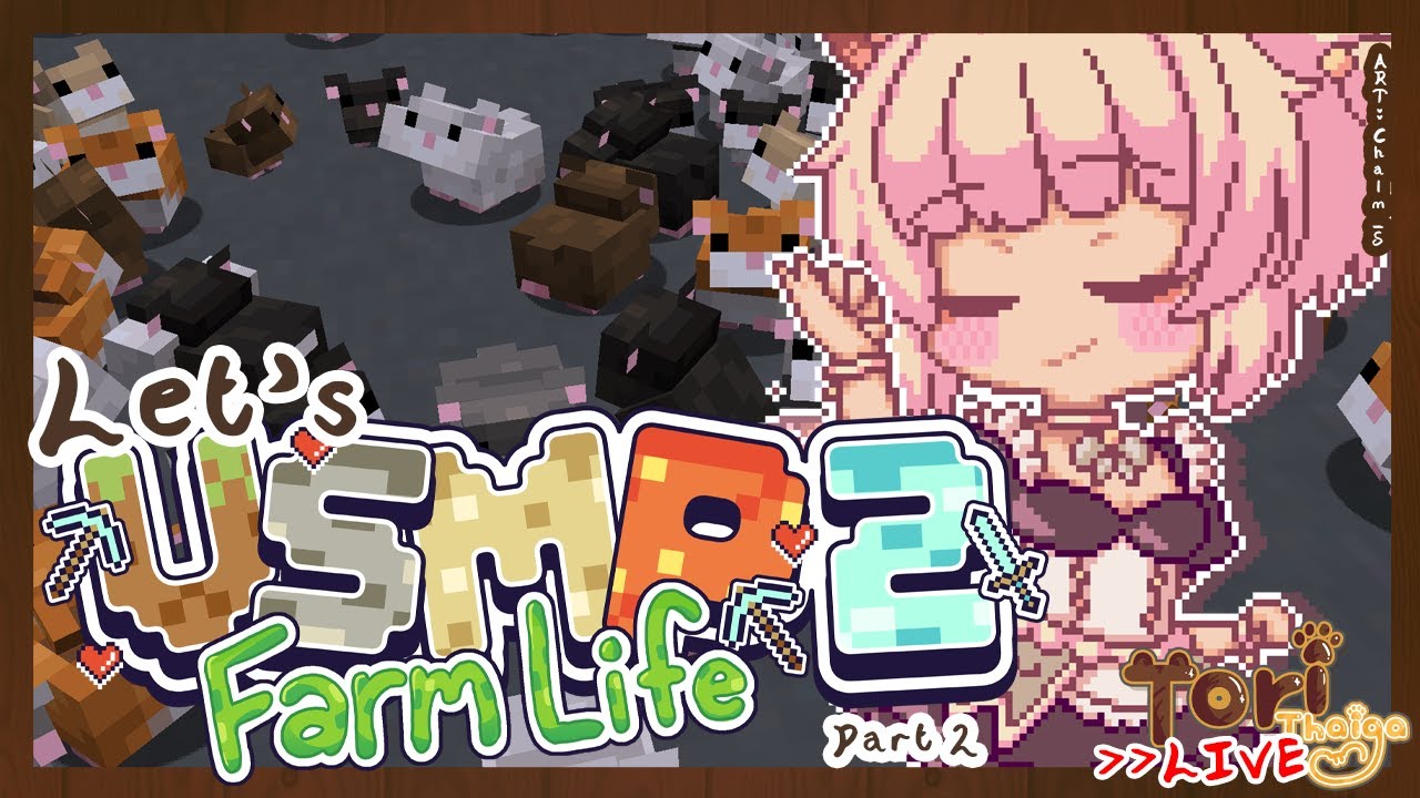 ✧Backyard Mass Producing Hamsters✧VSMP2 Minecraft✧V-TUBER✧