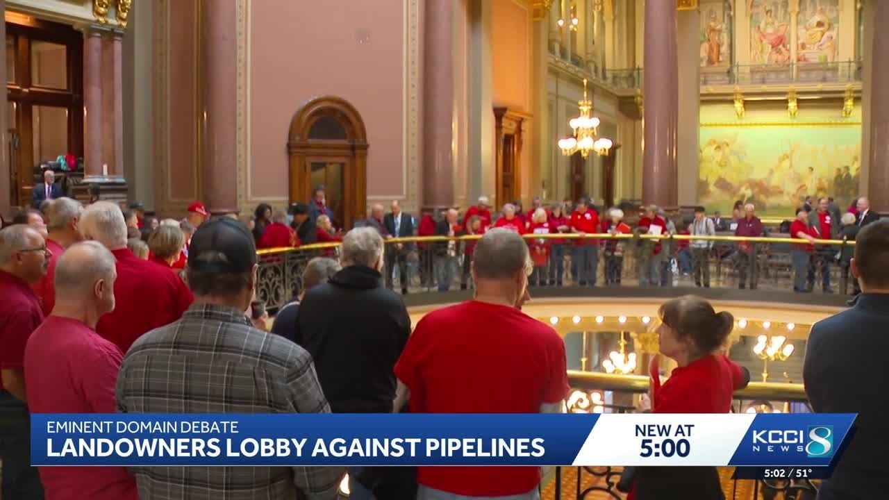 Landowners lobby for Iowa bill that targets eminent domain for carbon pipelines