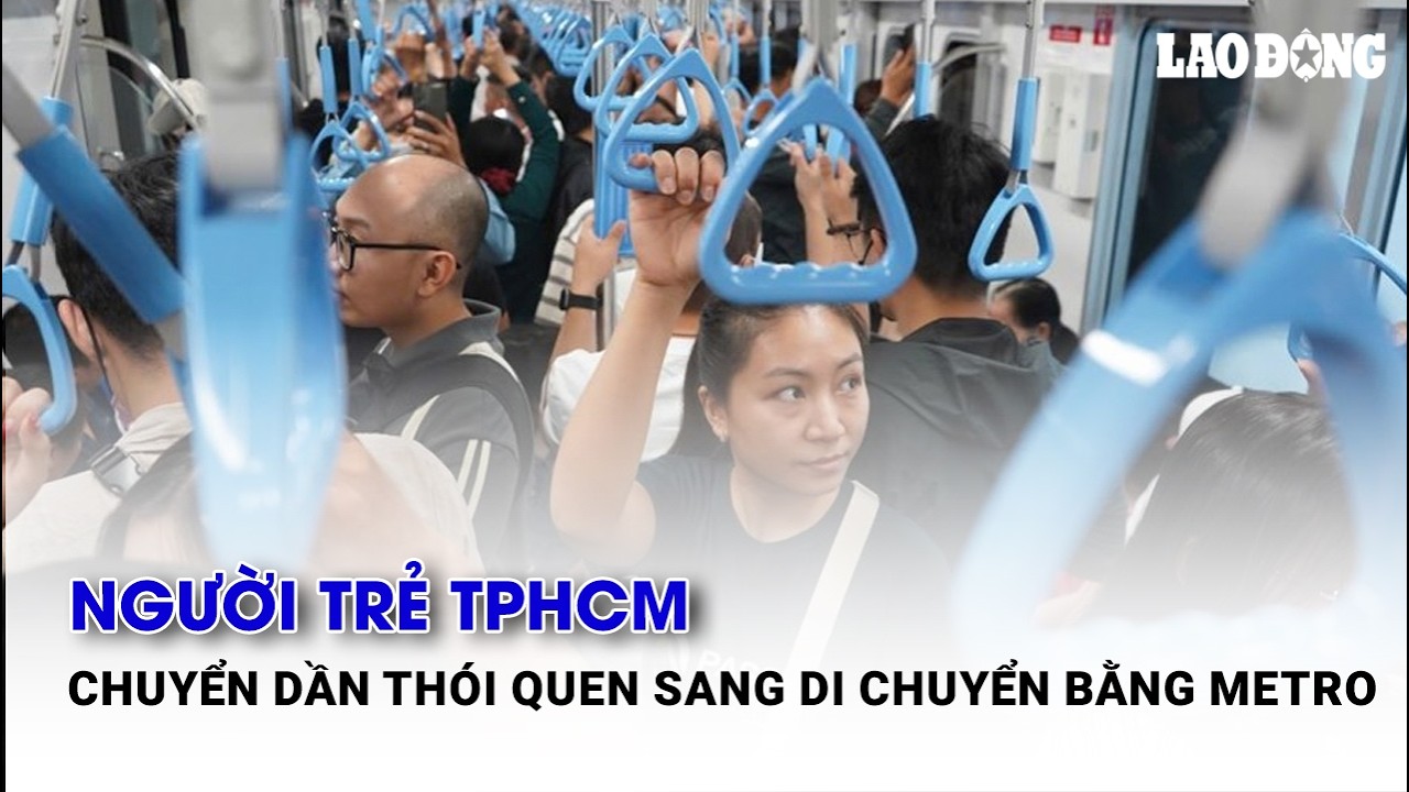 Người trẻ TPHCM chuyển dần thói quen sang di chuyển bằng metro| Báo Lao Động