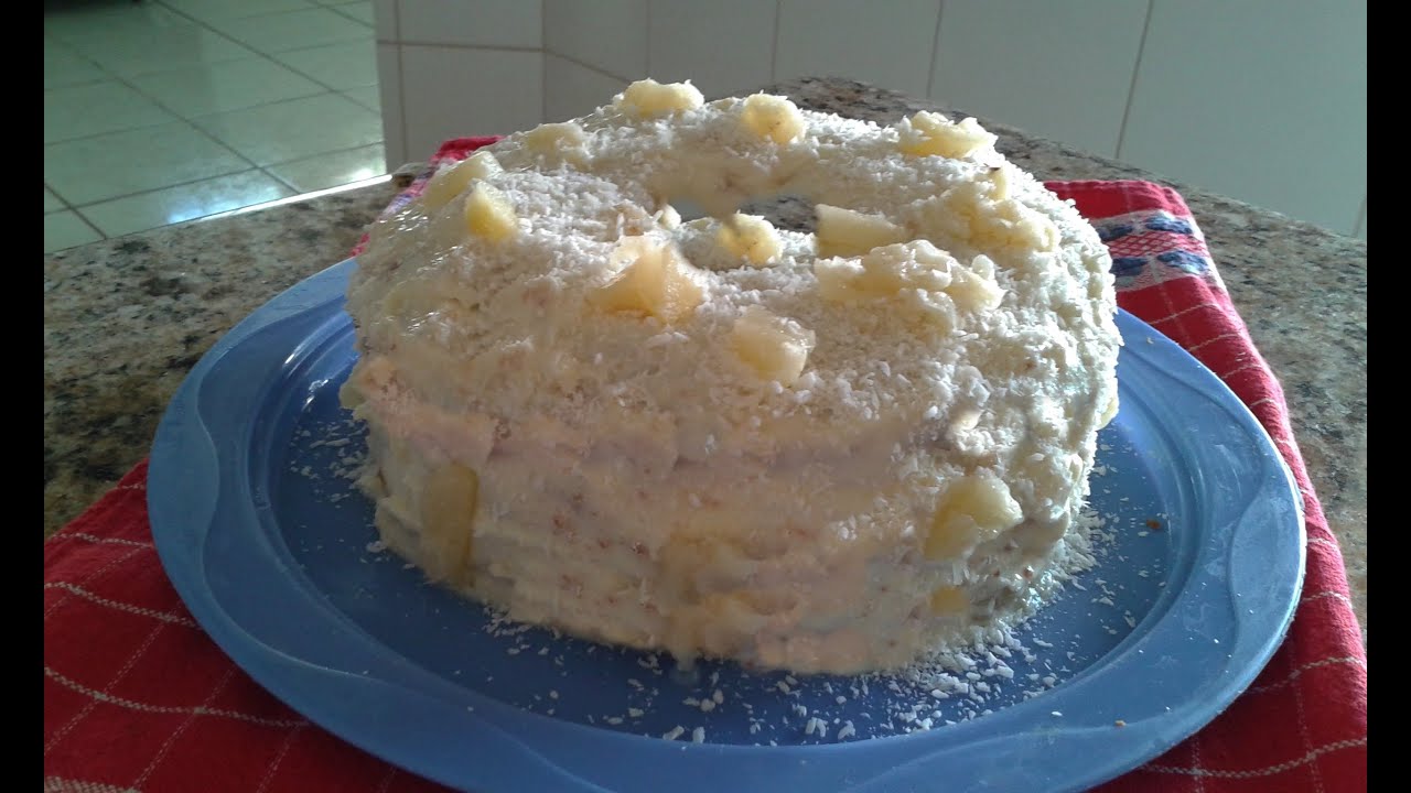 Bolo de Abacaxi Zero Açúcar