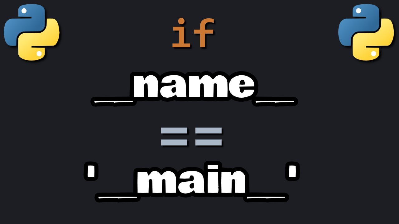 if __name__ == '__main__' for Python beginners 📥