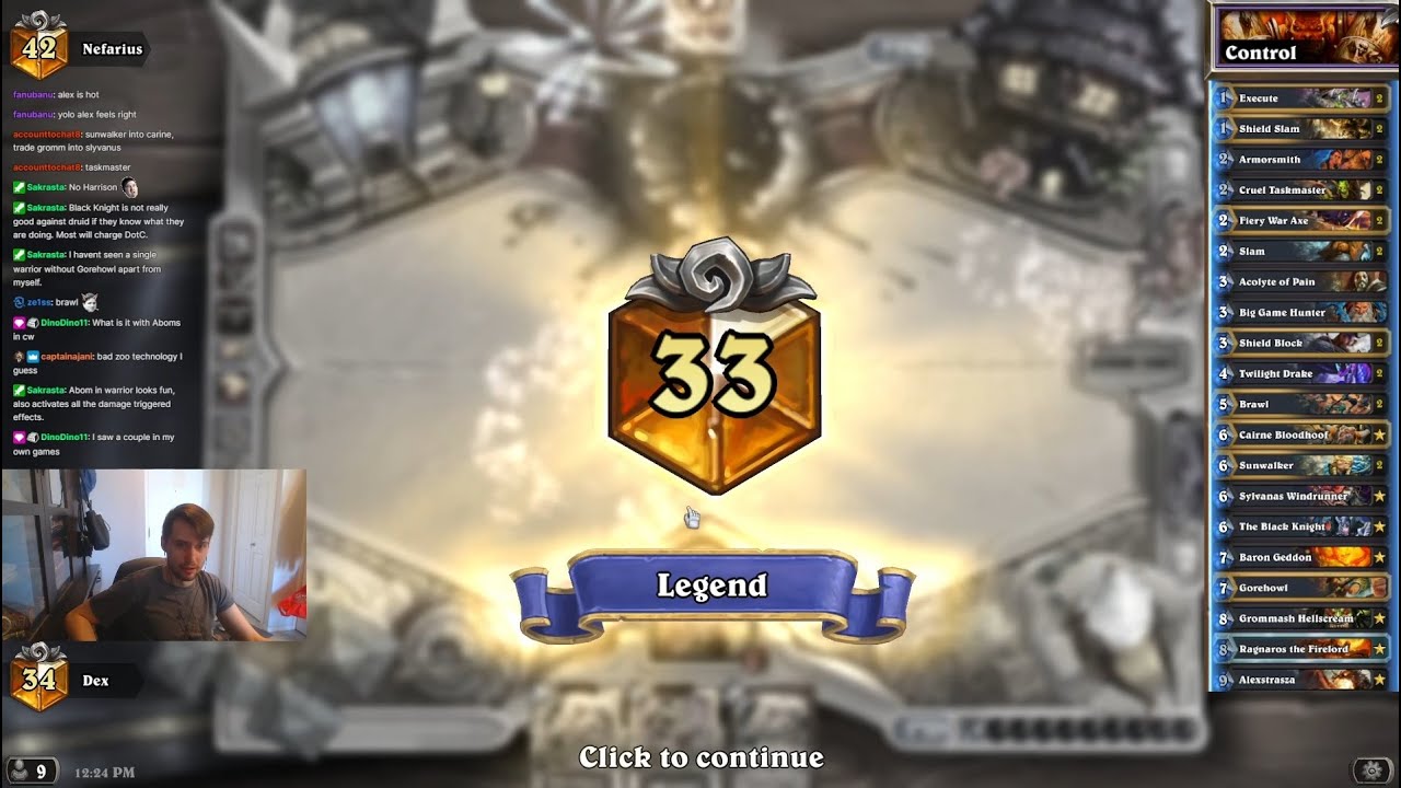 Hearthstone: Classic Control Warrior w/ BK!