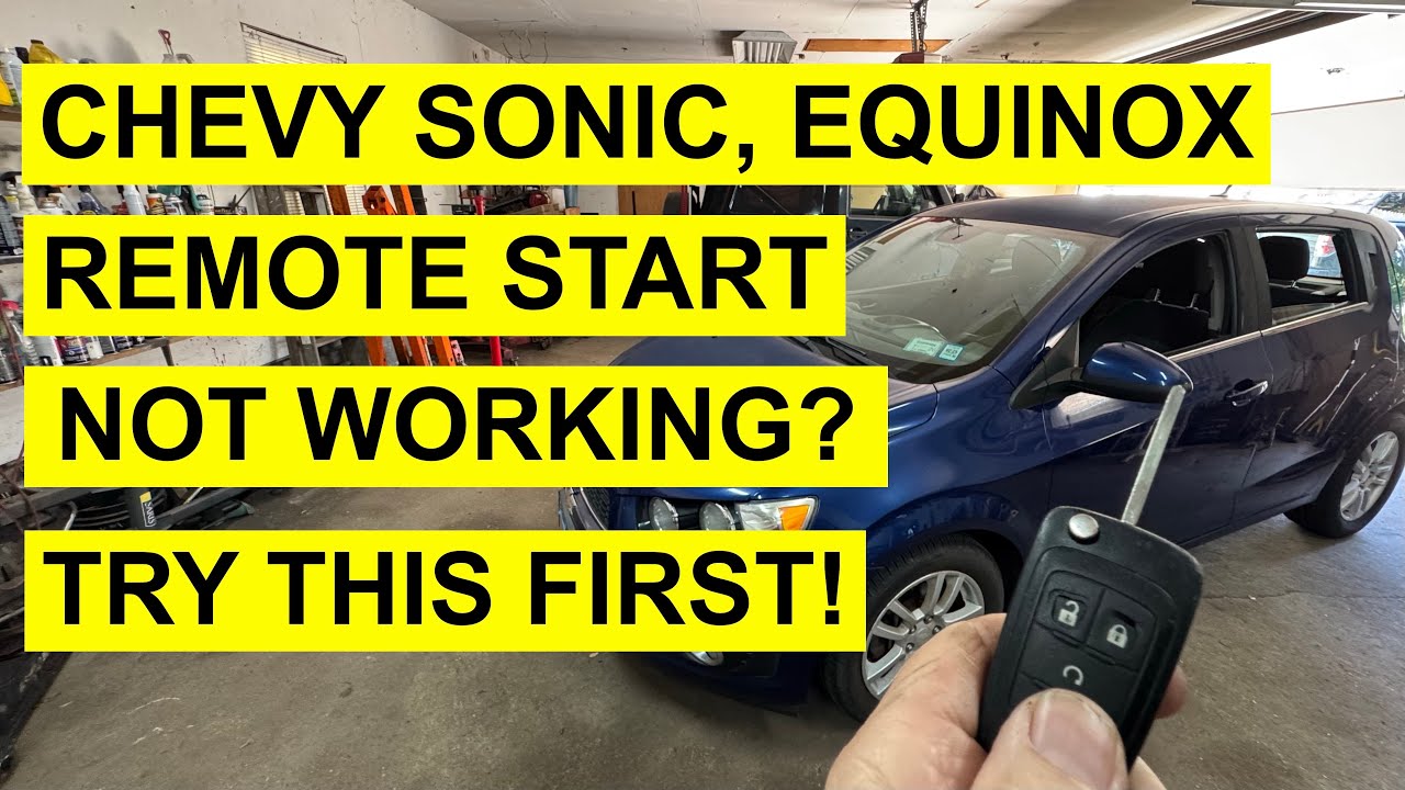 Remote Start Not Working On Chevy Cruze, Sonic, Equinox etc? - Try This First!