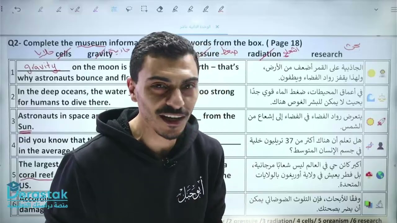 معاني العلوم وعبارات العقل والتفكير|| اللغة الإنجليزية || الصف العاشر || أ. محمد أبو حسان