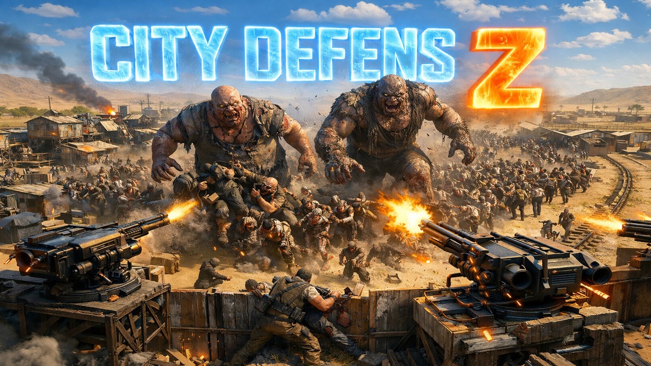 КАК ЗАЩИТИТЬ ПОСЕЛЕНИЕ ОТ НАДВИГАЮЩИХСЯ ОРД ЗОМБИ? CITY DEFENSE Z В 2026 ГОДУ!