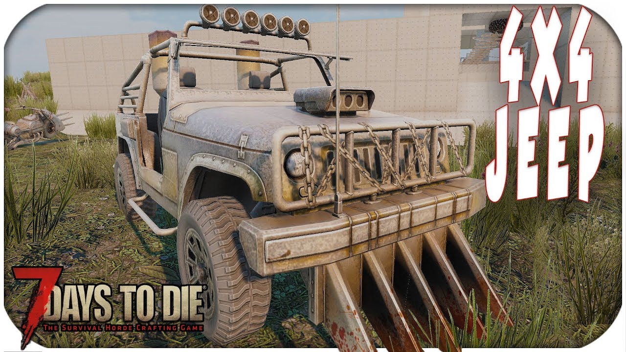 NEW 4x4 Jeep! Super Corn Adventure! ( Alpha 17 ) - 7 Days To Die -
