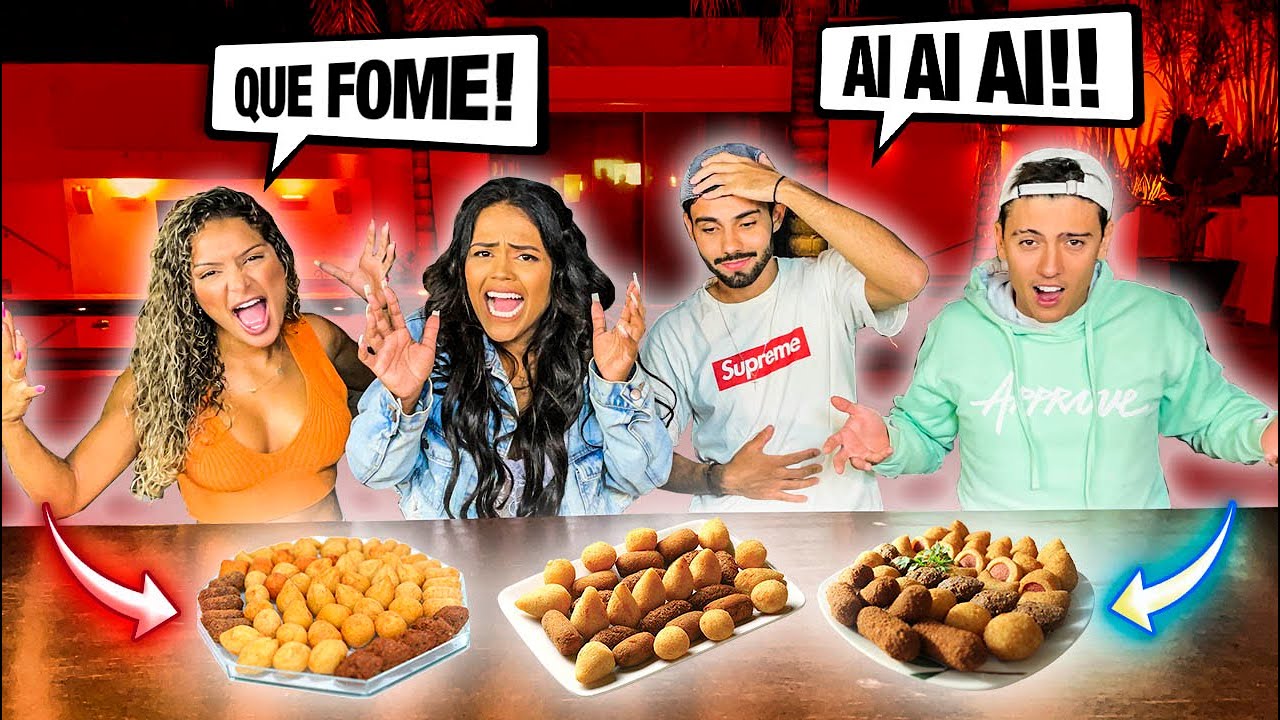 O ÚLTIMO A PARAR DE COMER SALGADINHO GANHA!!!