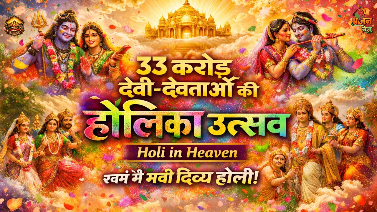 स्वर्ग में मची होली  All Gods Celebration | Bhakti Song Heaven Holi Festival |Bhakti Holi Song 2026