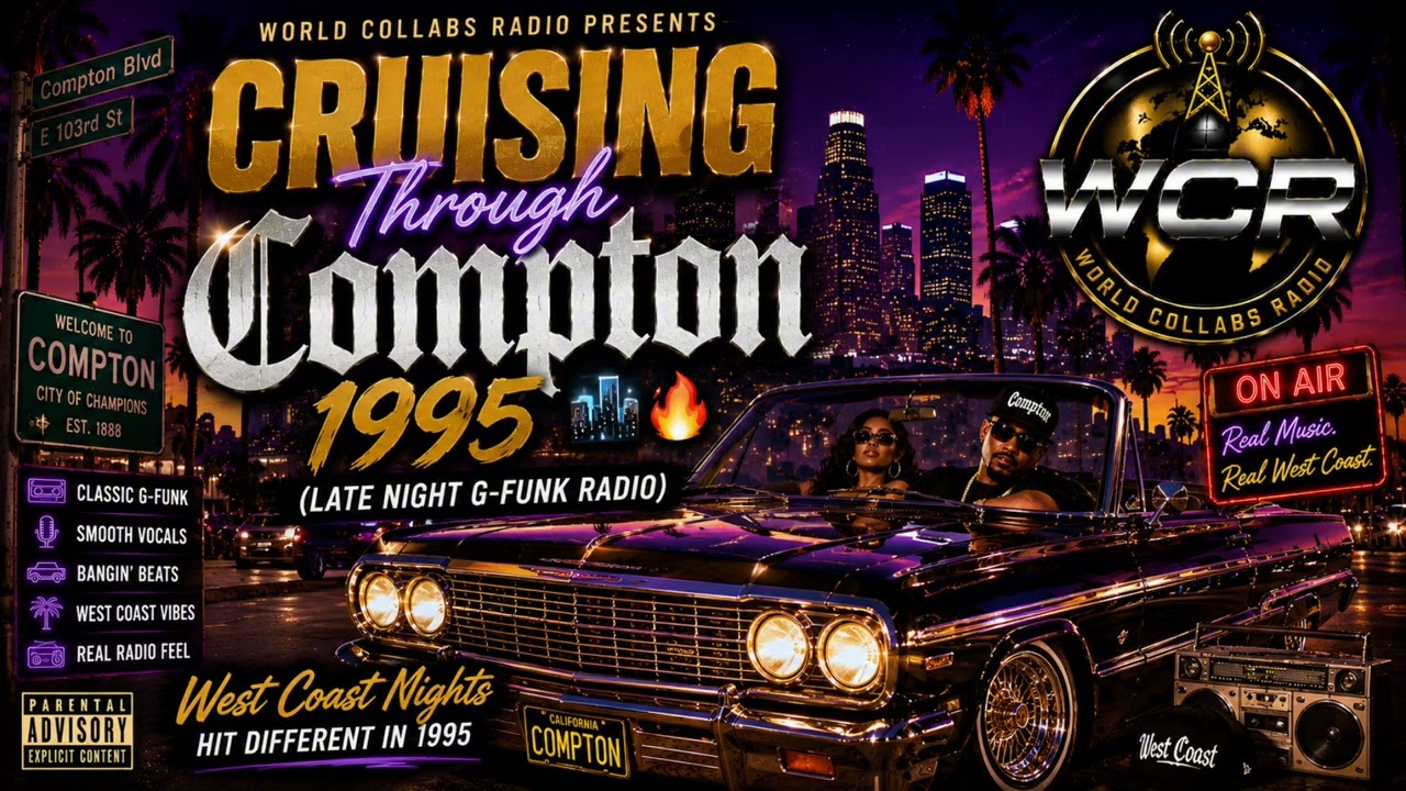 Cruising Through Compton 1995 🌃🔥 (Late Night G-Funk Radio) | West Coast Nights Hit Different In 1995