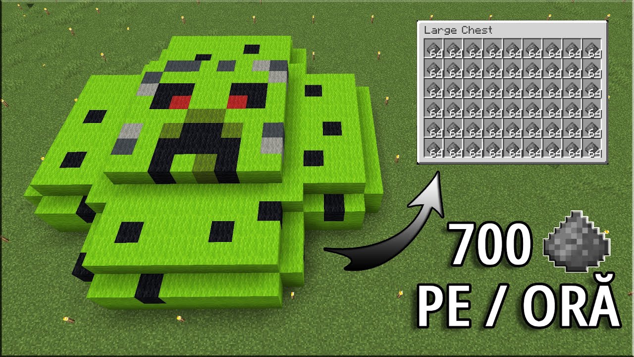 Cum sa Faci o Ferma de Creeperi | Tutorial Minecraft 1.20+