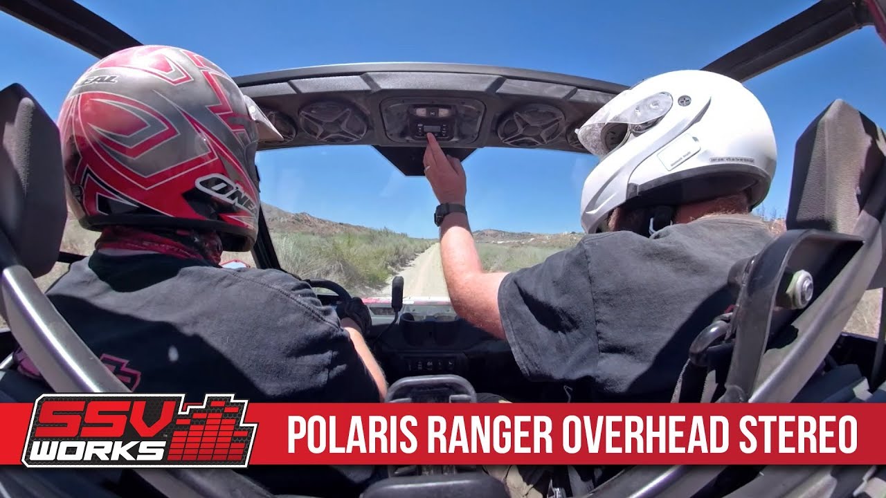 SSV Works Overhead Audio System for select Polaris Ranger and Can-Am Defender