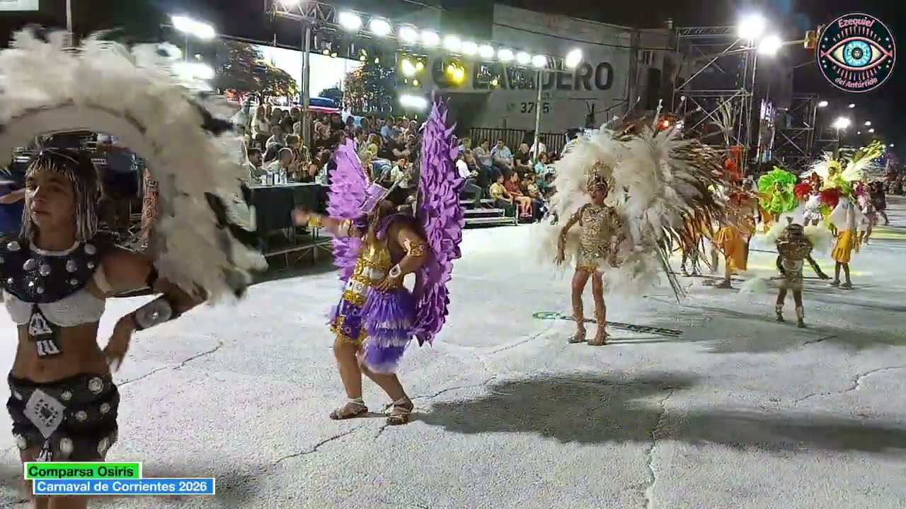 Comparsa Osiris  2026: Primera Noche de los Carnavales Barriales Corrientes en el Bañado Norte