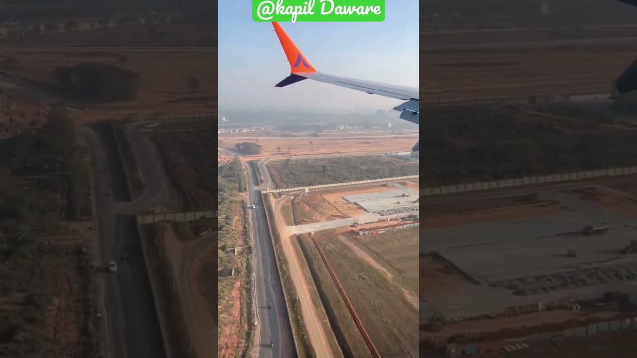 Flight Landing at Bangalore Airport #landing #bangalore #akasa #tourism #flight